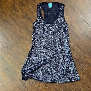 Sequin Racerback Tank Top